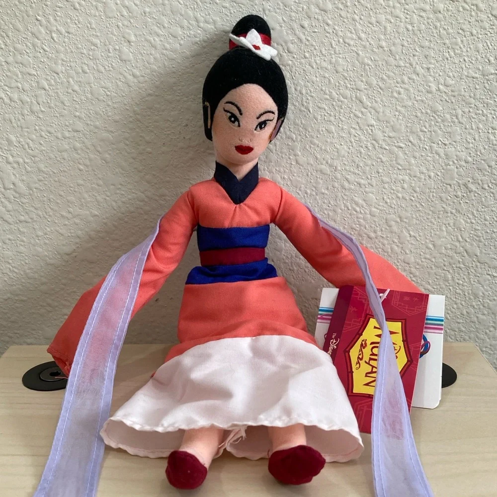 Disney Mulan Mini Bean Bag Plush Pink Matchmaker Outfit Collectible - Picture 1 of 11